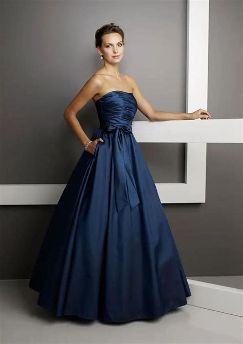 navy blue long dress for wedding